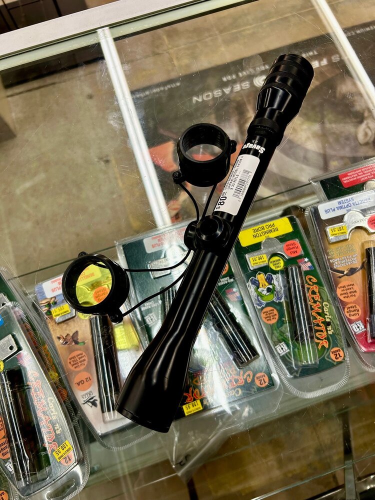 USED SAVAGE-SUWA  (JAPAN) MODEL 0433B 4 X 33 RIFLE SCOPE 1" TUBE