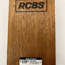 RCBS USED RCBS COMPETITION DIE SET 22-250 REM IN WOODEN BOX