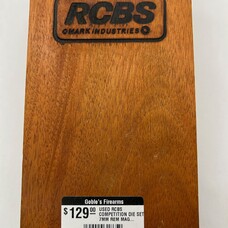 RCBS USED RCBS COMPETITION DIE SET 7MM REM MAG IN WOODEN BOX