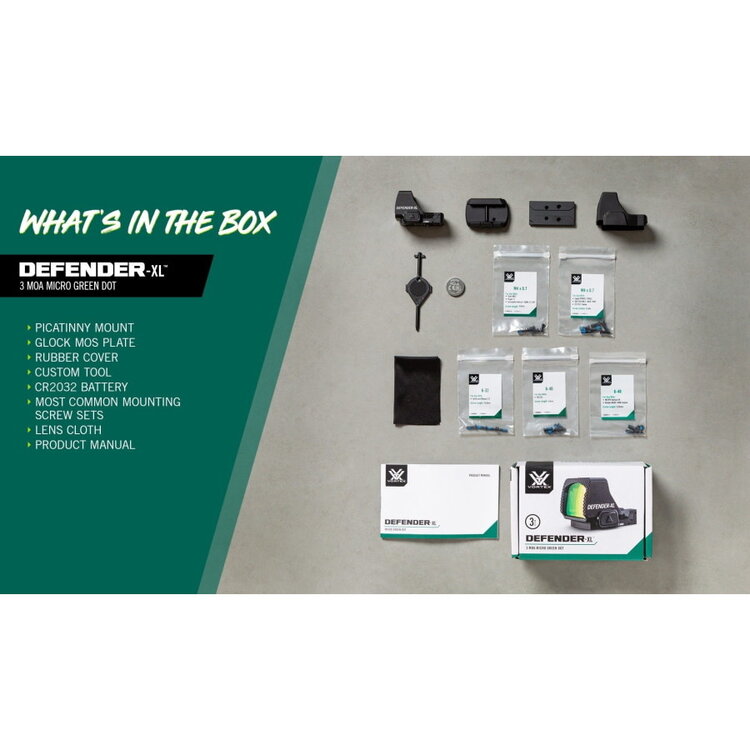 VORTEX VORTEX Defender-XL Micro Green Dot