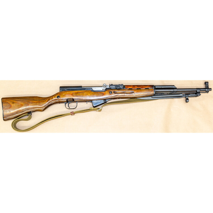 SIMINOV SOVIET SKS LAMINATED SEMI AUTO RIFLE 7.62 X 39 20" BBL 5 SHOT