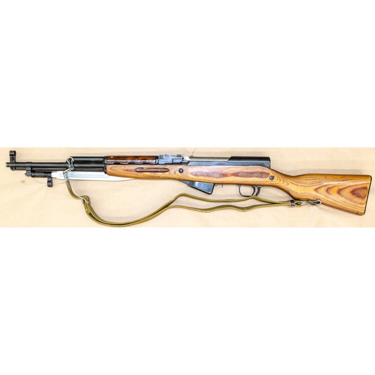 SOVIET SKS LAMINATED SEMI AUTO RIFLE 7.62 X 39 20" BBL 5 SHOT