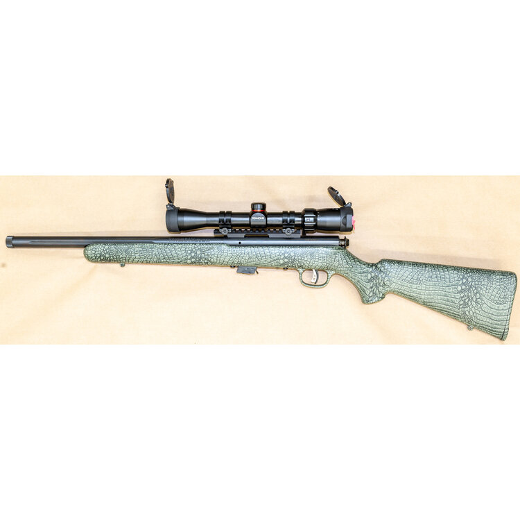 SAVAGE MK II FVSR VARMINT  (TROY LANDRY) GATOR CAMO 22LR 16 1/2" FLUTED BBL 10 SHOT