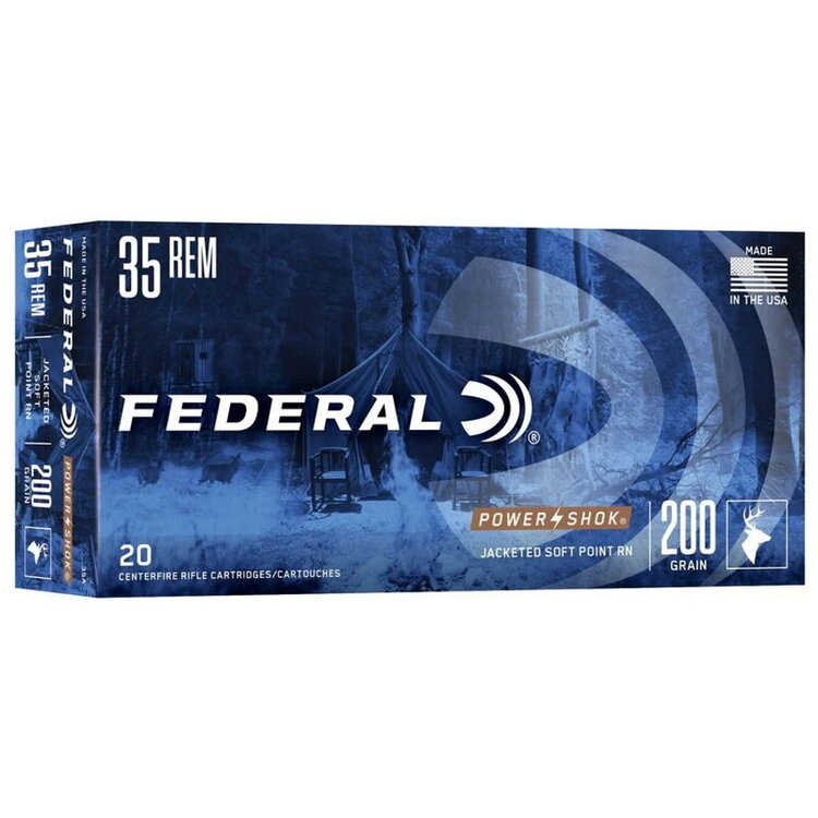 FEDERAL FEDERAL 35 REM 200GR POWER-SHOK RNSP 20RDS