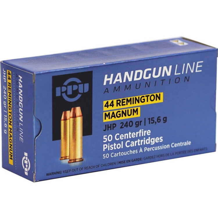 PPU 44 REM MAG 250GR JHP 50 ROUNDS
