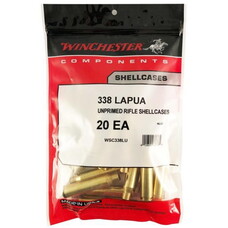 WINCHESTER 338 LAPUA MAG UNPRIMMED BREASS 20/PK