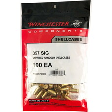 WINCHESTER 357 SIG UNPRIMED BRASS 100/PK