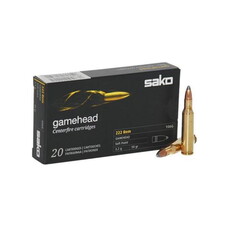 SAKO GAMEHEAD 222REM 50GR SP 20RDS