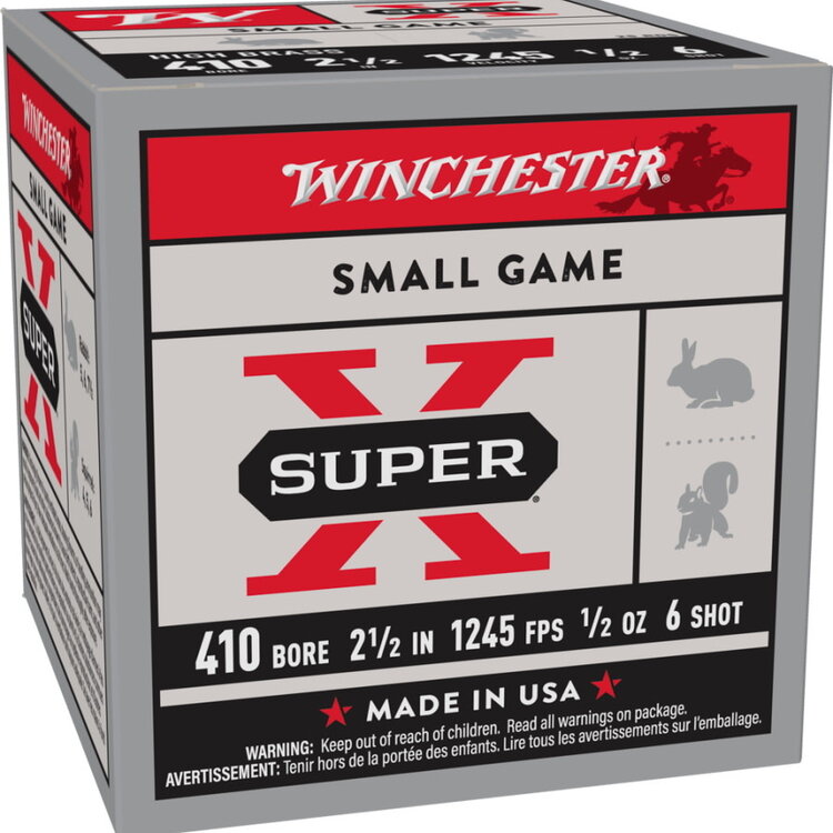 WINCHESTER SUPER X 410 GA 2.5" .5OZ #6 25RDS