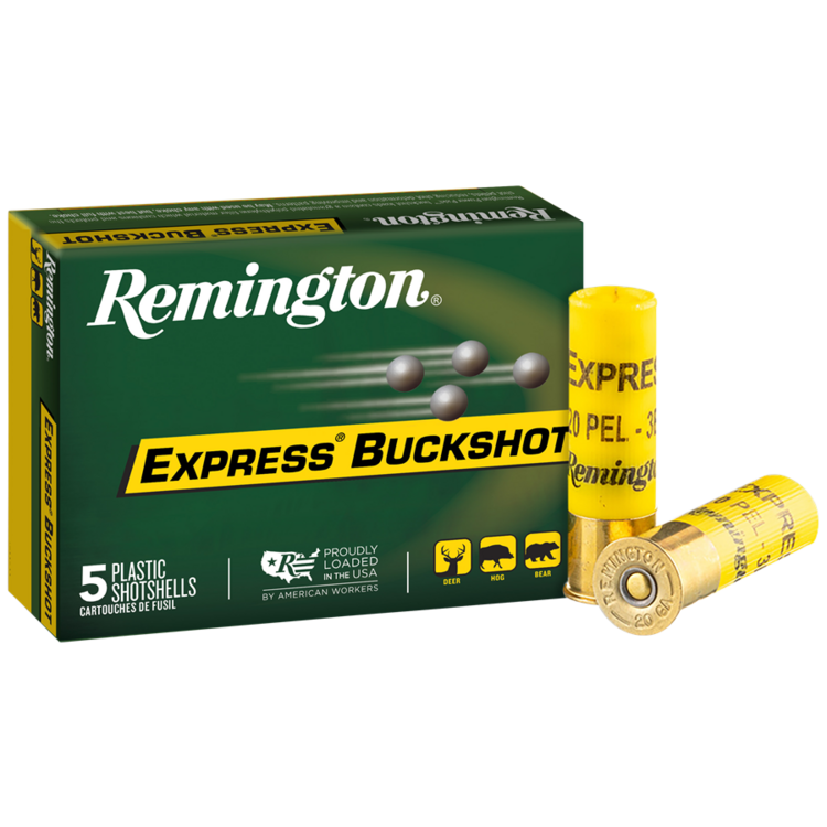 REMINGTON EXPRESS 20GA 2.75" #3 BUCKSHOT 5RDS