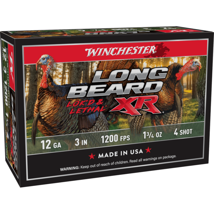 WIN Long Beard XR 12ga   3" #4 1-3/4oz LEAD 1200FPS 10rds