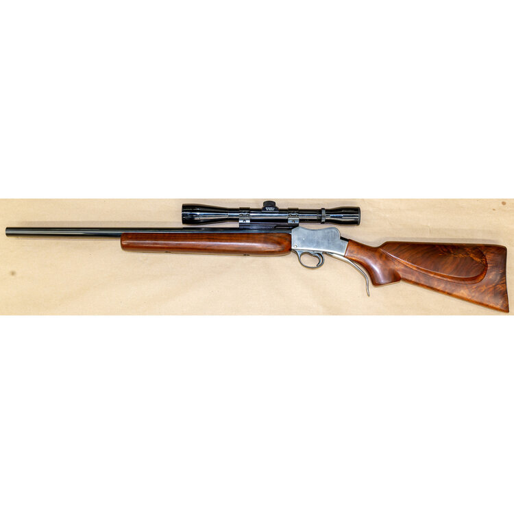 MARTINI CUSTOM SINGLE SHOT 22K HORNET 22" HEAVY BARREL WITH SCOPE