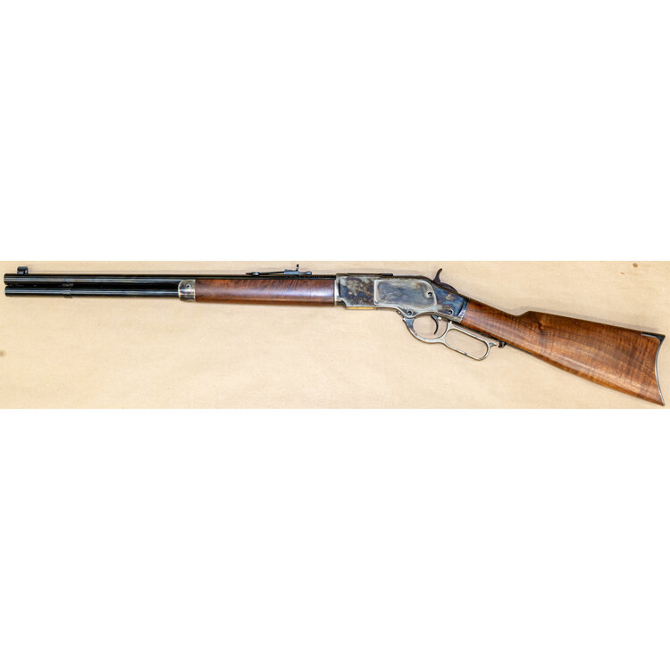 WINCHESTER 1873 SHORT RIFLE (CASE HARDENED) LEVER ACTION RIFLE 375 MAG/38SPL 20" BBL 10 SHOT