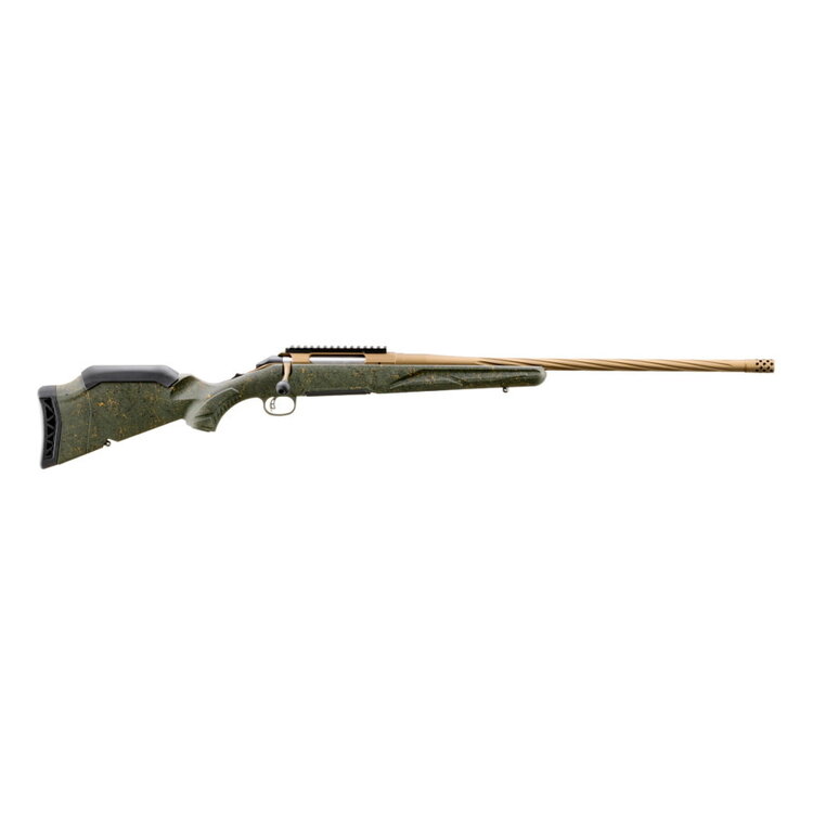 RUGER AMERICAN GEN II PREDATOR BOLT ACTION 270 WIN 22" FLUTED BARREL GREEN SPLATTER BURNT BRONZE CERAKOTE