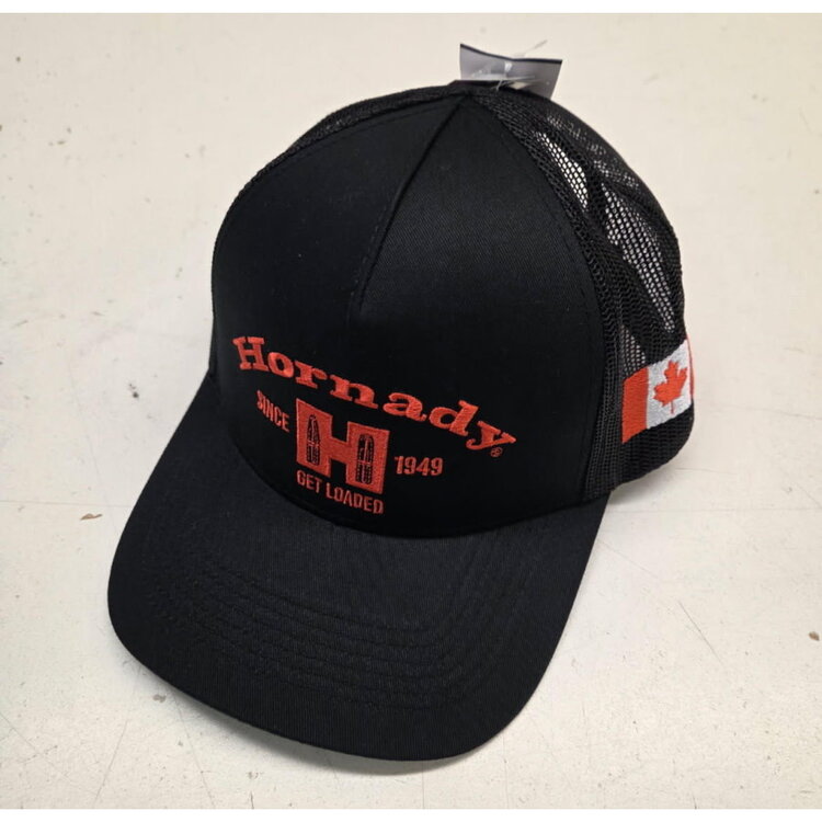 OUTDOOR CAP OUTDOOR CAP BLACK HORNADY WITH MAPLE LEAF MESH