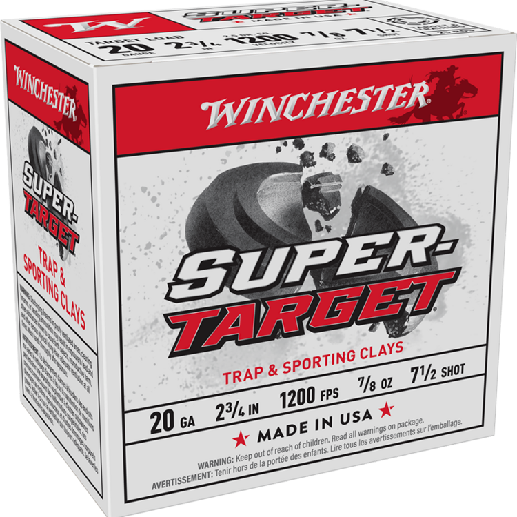 WINCHESTER SUPER TARGET 20GA 2 3/4 #7.5