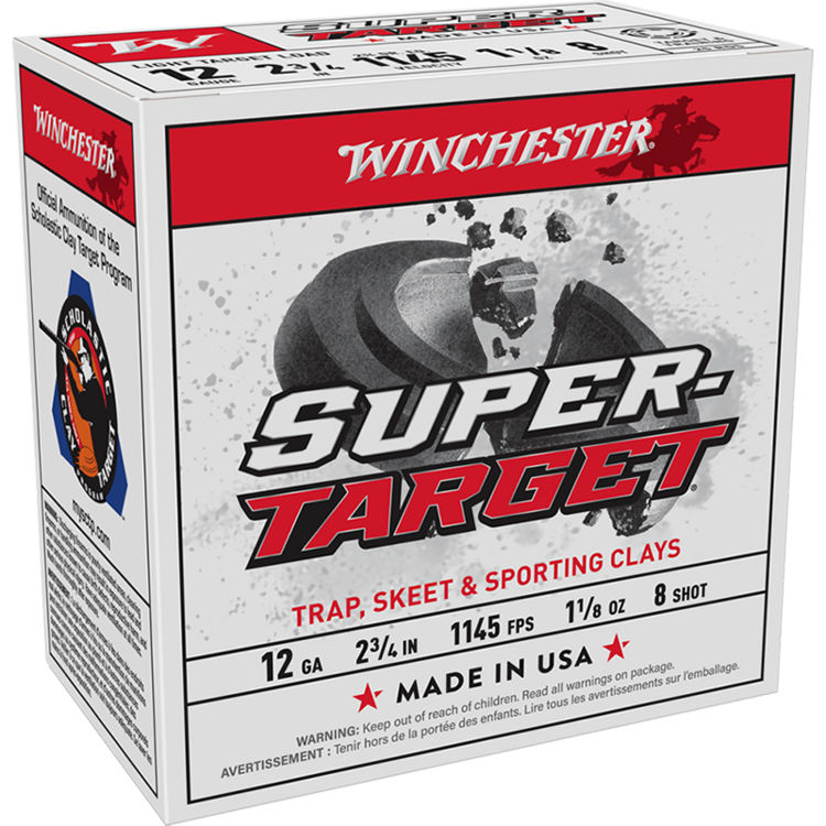 WINCHESTER 12GA 2-3/4'' TARGET LOAD 1-1/8OZ #8