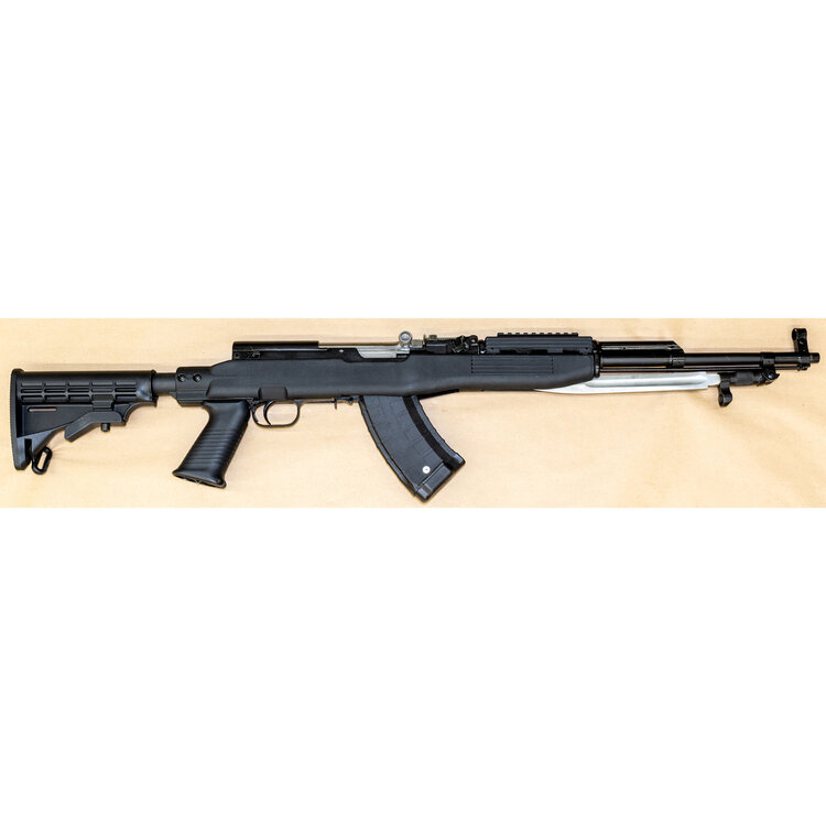 SOVIET SKS SEMI AUTO RIFLE  BLK/SYN W/TAPCO STOCK  7.62 X 39 20" BBL 5 SHOT