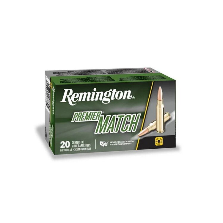 REMINGTON  308 WIN PREMIER MATCH  BTHP 168GR  20RDS