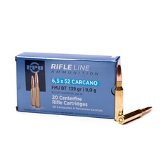 PPU 6.5X52 CARCANO FMJ 139GR 20RDS