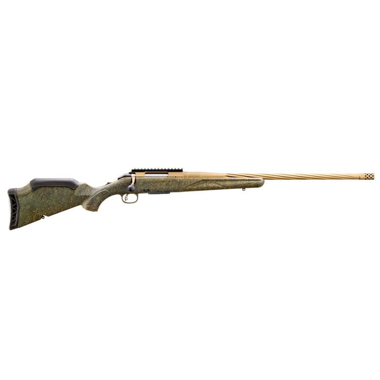 RUGER AMERICAN GEN II PREDATOR  BOLT ACTION 243 WIN  22" BARREL GREEN SPLATTER BURNT BRONZE CERAKOTE