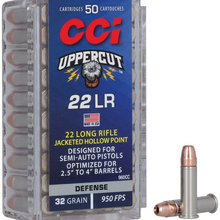 CCI CCI 22LR UPPERCUT 32GR PLATED HP 50/PK