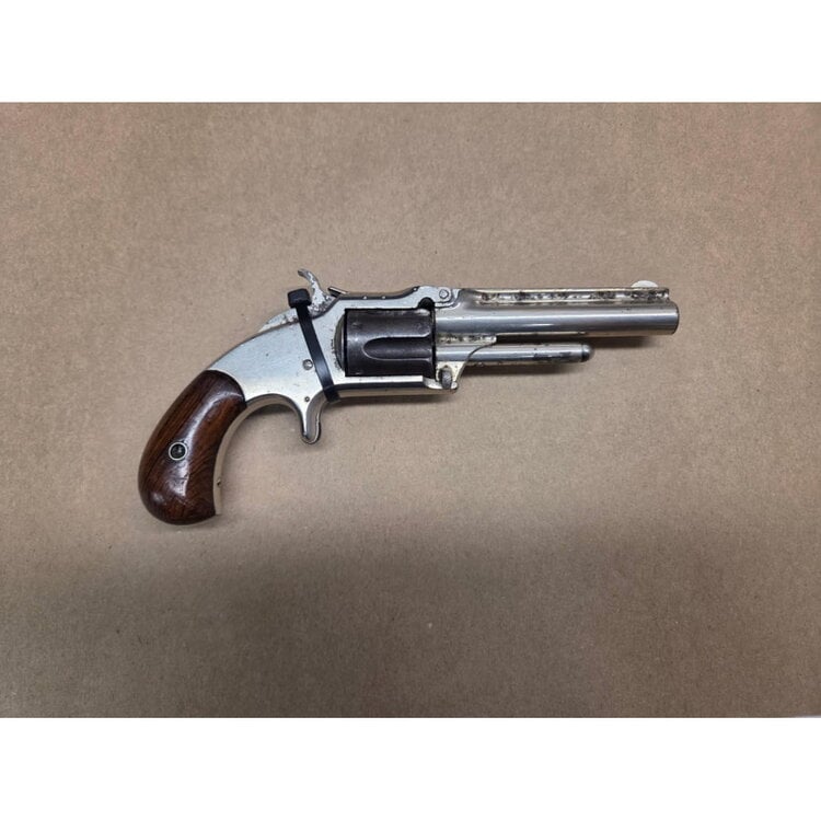 (ANTIQUE)  SMITH & WESSON TIP UP 32 NO 1 1/2 REVOLVER 32 RIMFIRE 3.5" BARREL  5 SHOT