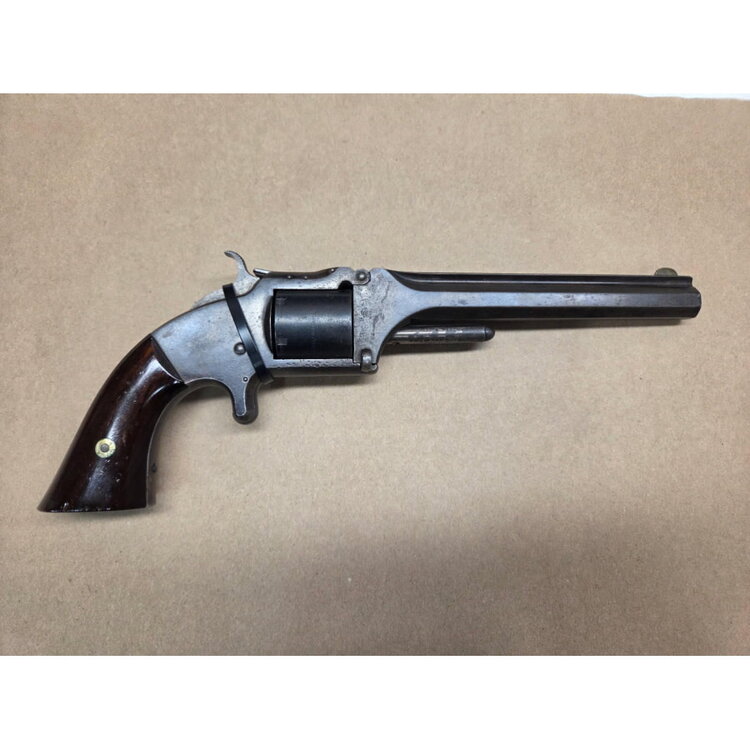 (ANTIQUE)  SMITH & WESSON TIP UP 32 NO 2 OLD MODEL REVOLVER 32 RIMFIRE  6" BARREL 6 SHOT