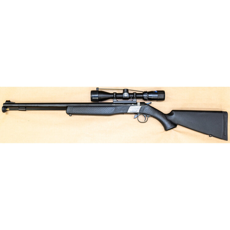 CVA WOLF BLK/SYN MUZZLELOADING RIFLE 50 CAL PER 24" BBL W/SCOPE