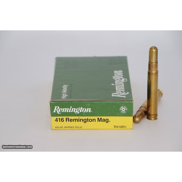 REMINGTON 416 REMINGTON MAG 400GR BARNES SOLID 20RDS