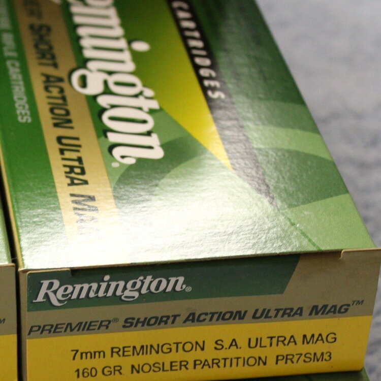 REMINGTON 7MM REM SA ULTRA MAG 160GR NOSLER PARTITION 20RDS