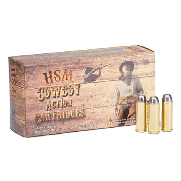 HSM HS MUNITIONS .38-55 WIN 240GR LEAD ROUND NOSE 20RDS