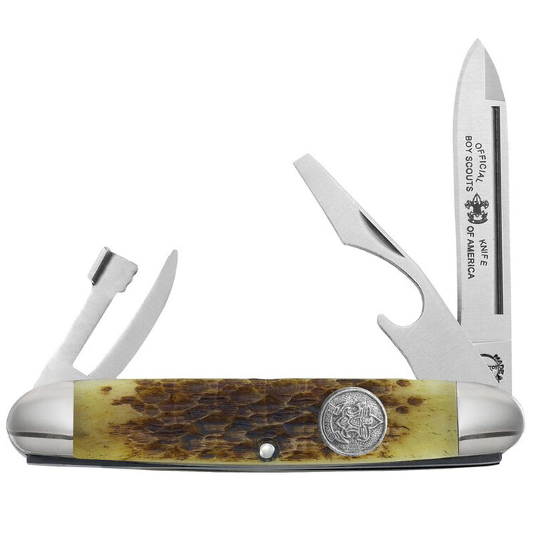 REMINGTON 2011 BOY SCOUTS OF AMERICA POCKET KNIFE FOLDING MULTI BLADE
