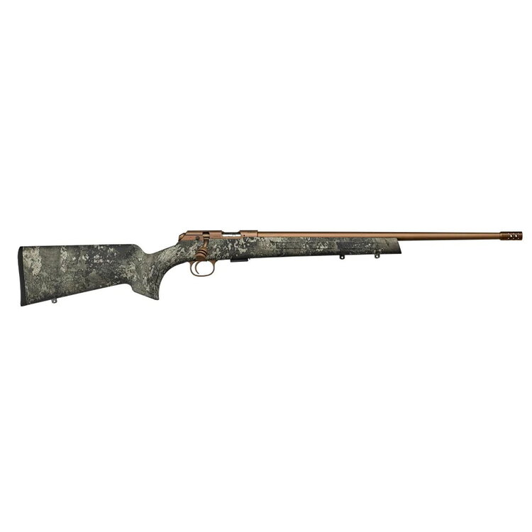 CZ 457 STRATA  HUNTER BOLT ACTION  22LR 16.25 " BRONZE THREADED BARREL WITH BRAKE 1/2″X20