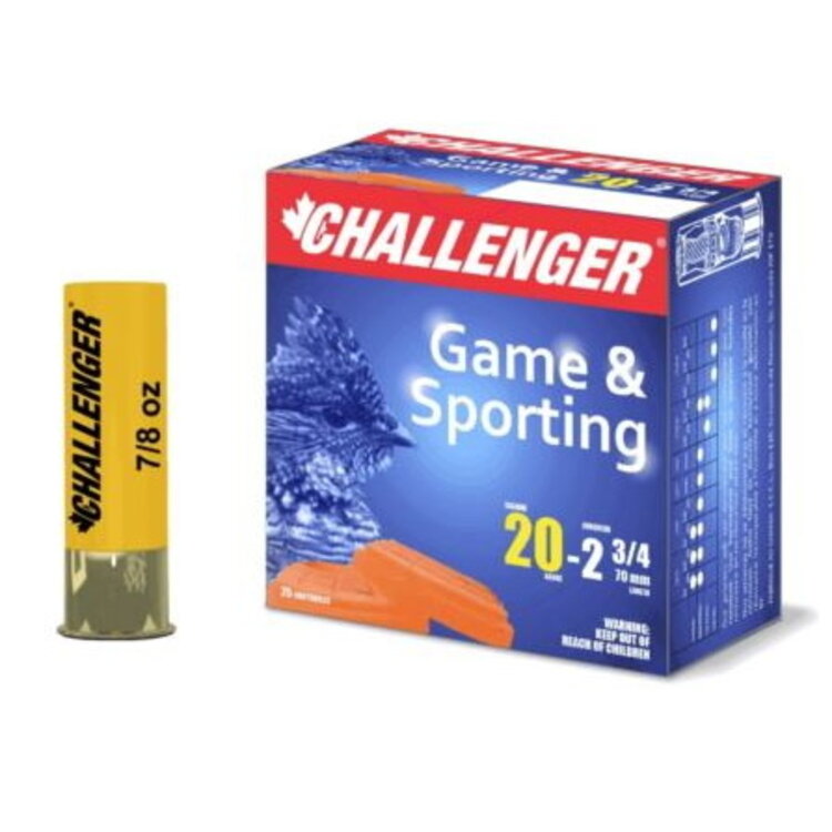 CHALLENGER CHALLENGER GAME & SPORTING 20GA 2.75 " 7/8OZ #4 STEEL 1450 FPS 25RDS