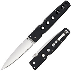 COLD STEEL COLD STEEL HOLD OUT 6" BLADE FULL SERRATED EDGE BLK S35VN