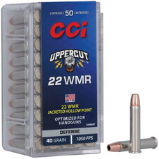 CCI 22WMR 40GR UPPERCUT JHP 50/PK