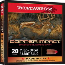 WINCHESTER COPPER IMPACT 20GA 2.75  3/4 OZ LEAD FREE SLUG 5RDS