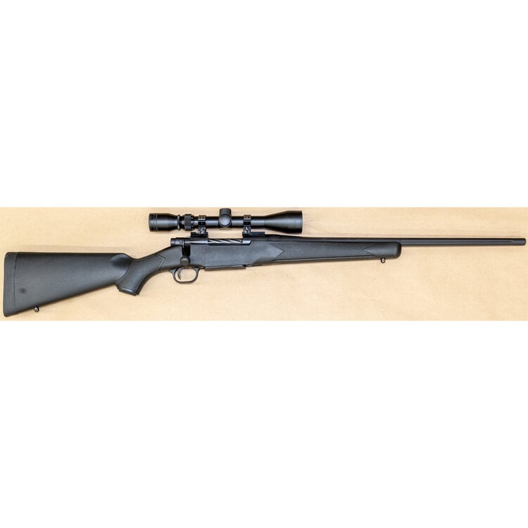 MOSSBERG PATRIOT BLK/SYN BOLT ACTION RIFLE 308 WIN 22" BBL  4 SHOT C/W SCOPE