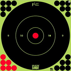 PRO-SHOT SPLATTER SHOT 12" GREEN BULLSEYETARGET 5/PKG