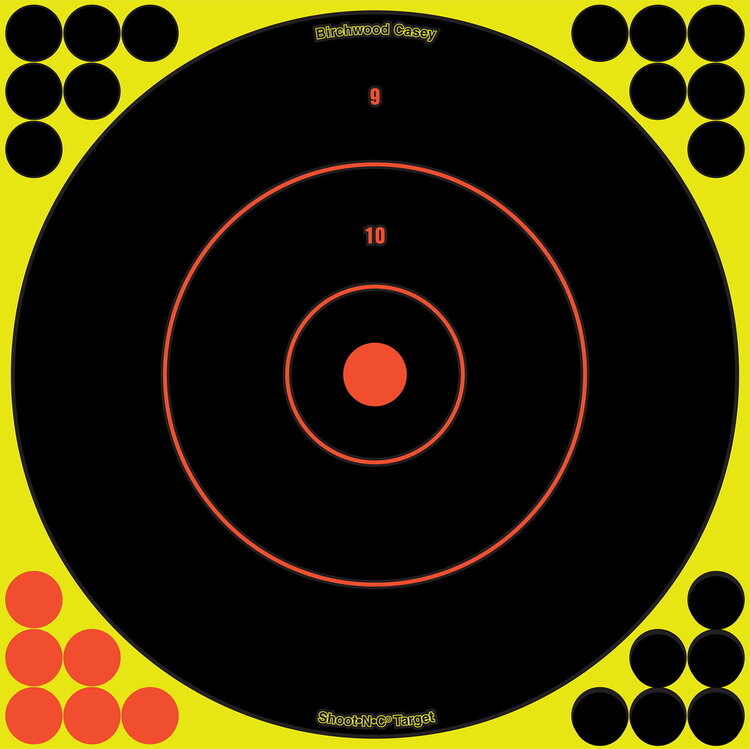 BIRCHWOOD CASEY BIRCHWOOD CASEY SHOOT N C 12" BULLSEYE 5/PK