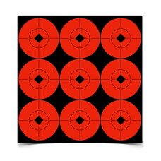 BIRCHWOOD CASEY BIRCHWOOD CASEY TARGET SPOTS 2" ORANGE 90/PK