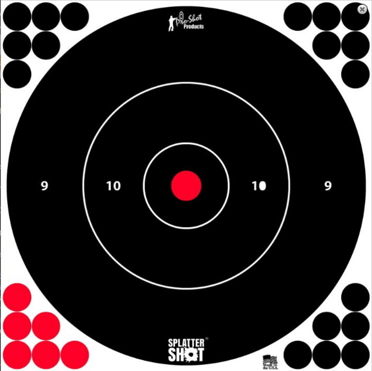 PRO-SHOT PRO SHOT SPLATTER SHOT 12" WHITE TARGET 5/PKG