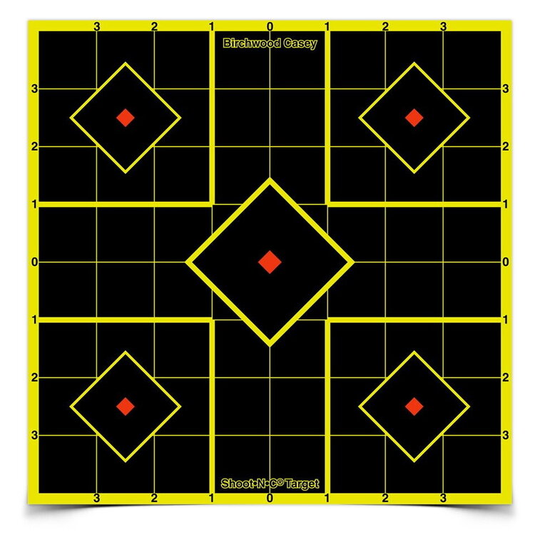 BIRCHWOOD CASEY BIRCHWOOD CASEY SHOOT-N-C 8" SIGHT-IN TARGET 6/PK