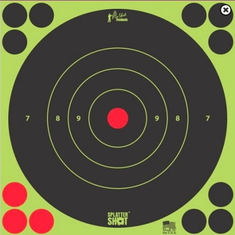 PRO-SHOT PRO SHOT SPLATTER SHOT 8" GREEN TARGET 6/PKG