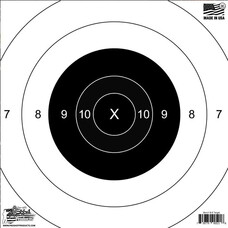 PRO-SHOT PRO SHOT B-8 BULLSEYE HEAVY PAPER TARGET 10"X10" 12PK