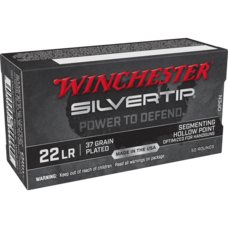 WINCHESTER SILVERTIP 22 LR SILVERTIP SEGMENTING HP PLATED 37GR 50RDS