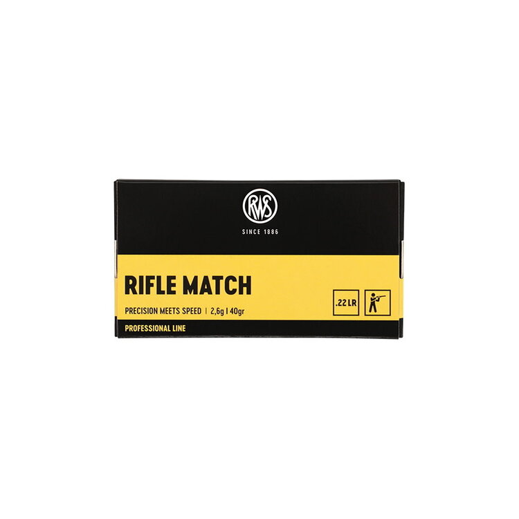 RWS RWS RIFLE MATCH 22LR 40GR 500RDS 1083 FPS