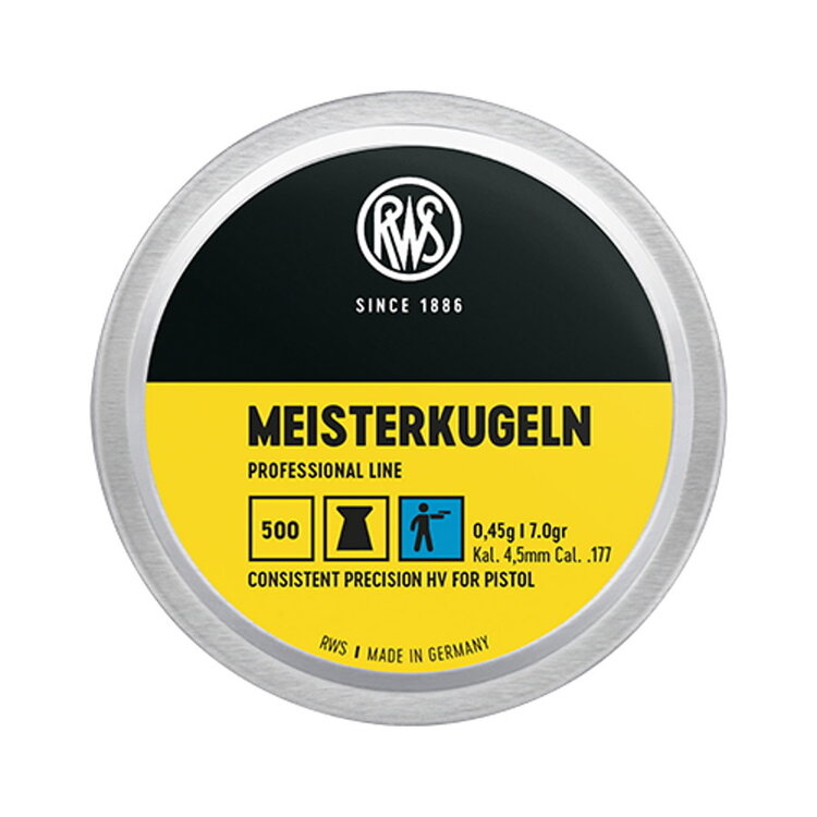 RWS RWS MEISTERKUGELN .117 FLAT NOSE PELLETS 500PK