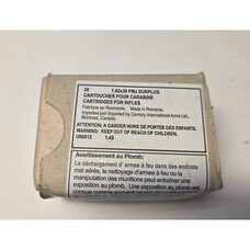 ROMANIAN SURPLUS 7.62X39MM 123GR FMJ 20 RDS CORROSIVE